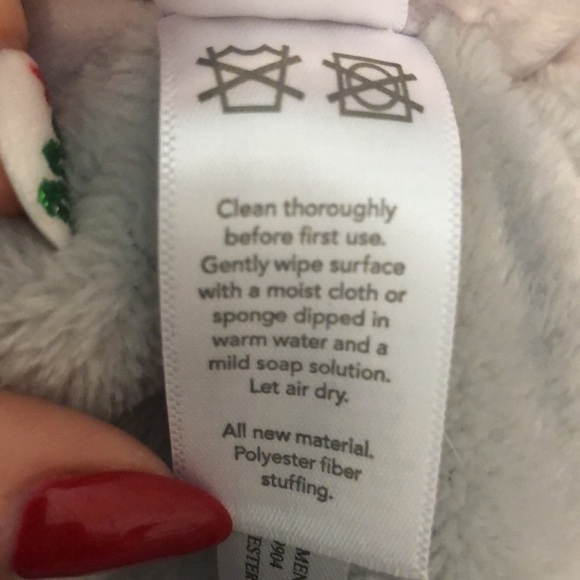 Carters Lovey Security Blanket Elephant Gray Satin Trim Toy 2016 Plush Baby - Picture 7 of 10